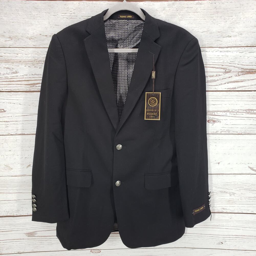 Pierre Loren New Men's Superior 150'S Classic Fit Sportscoat Blazer Size 36R